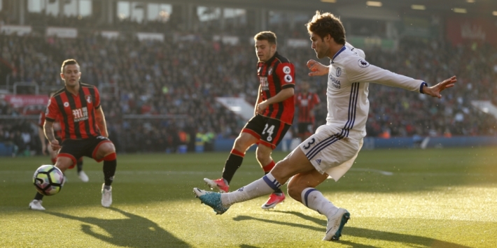 Koploper Chelsea heeft geen moeite met Bournemouth