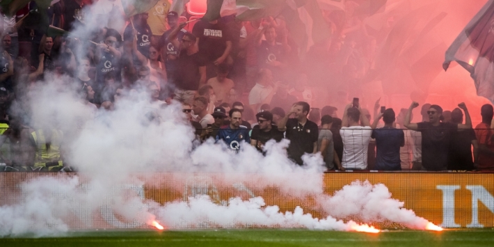 KNVB volgt Feyenoord en doet aangifte tegen fakkelgooiers