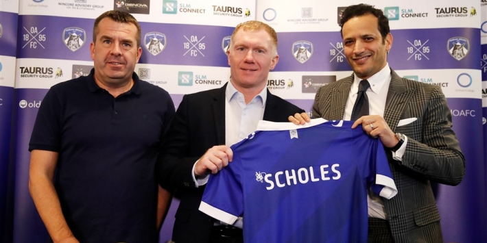 Scholes na 31 dagen alweer vertrokken bij Oldham