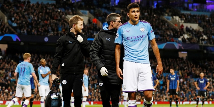Rodri mogelijk weken uitgeschakeld met hamstringblessure