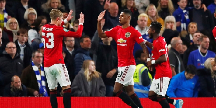 Manchester United bekert door dankzij dubbelslag van Rashford