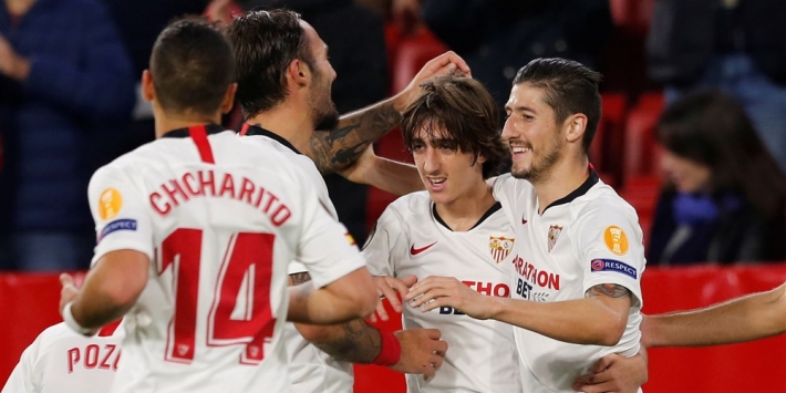 Luuk de Jong-loos Sevilla blijft foutloos in Europa League