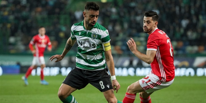 Fernandes in 'afscheidsduel' onderuit tegen Benfica