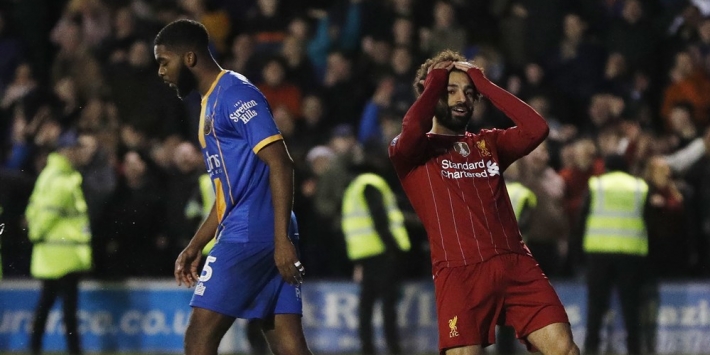 Liverpool heeft replay nodig tegen Shrewsbury Town