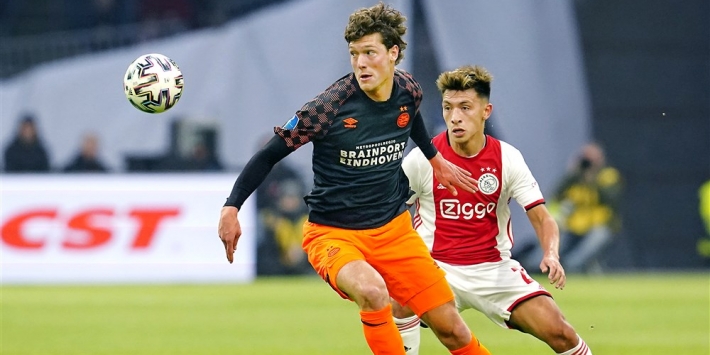 Lammers terug in de spits bij PSV, maar werd nog amper bereikt