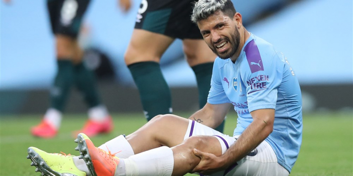 Klap voor Guardiola: Agüero nog twee maanden aan de kant