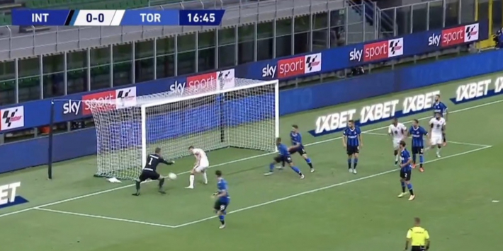 Video: Internazionale-keeper Handanovic gruwelijk in de fout