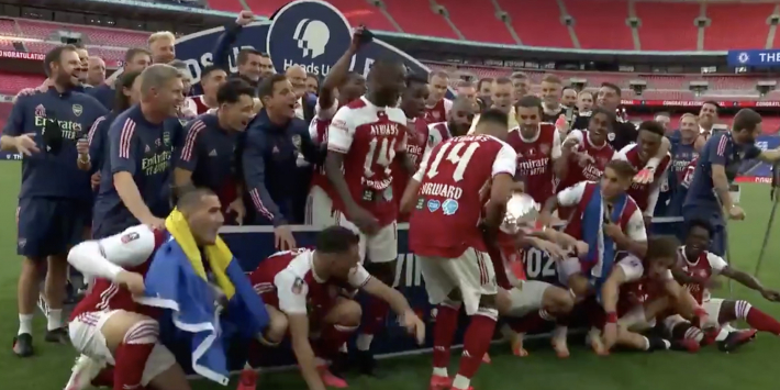 Video: Aubameyang laat op moment suprême beker vallen