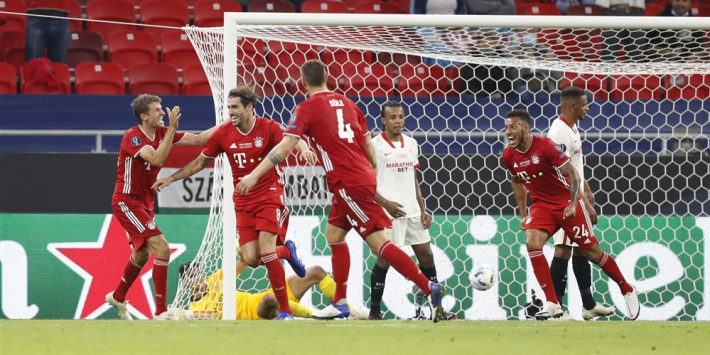 Bayern op tandvlees langs Sevilla en wint ook Super Cup
