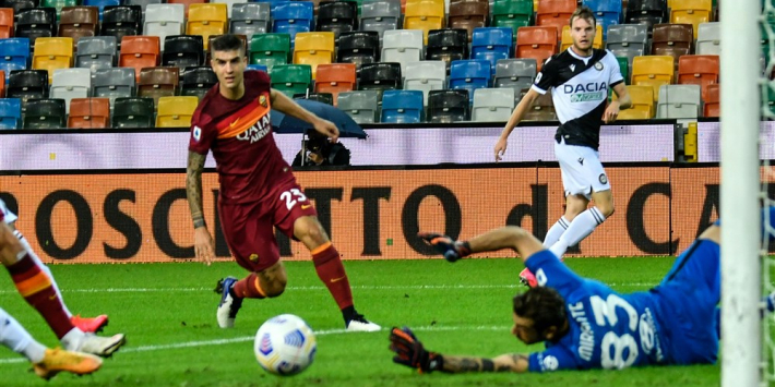 Roma pakt met invaller Kluivert eerste driepunter van het seizoen