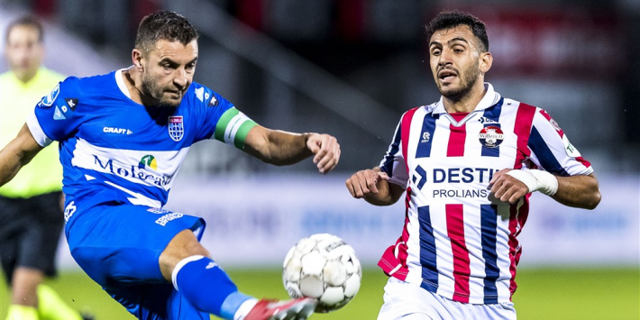 Puntendeling PEC Zwolle en Willem II na interessant duel
