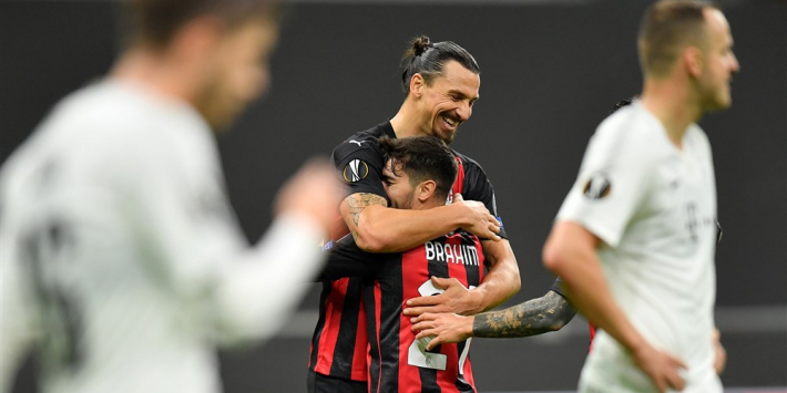 Milan ondanks gemiste penalty Zlatan ruim langs Sparta Praag
