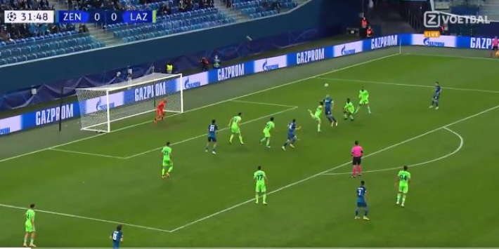 Video: Zenit scoort na potje hooghouden in de zestien van Lazio