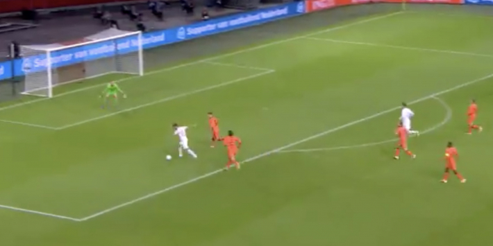 Nederlands elftal op achterstand door doelpunt Canales