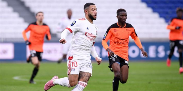 Lyon en Memphis raken in spoor PSG na zege op Sierhuis