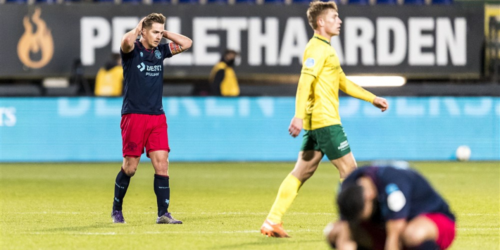 Boze Willem II-supporters halen verhaal na nederlaag in Sittard