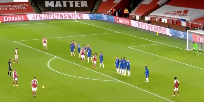 Video: heerlijke vrije trap Xhaka in Londen Derby