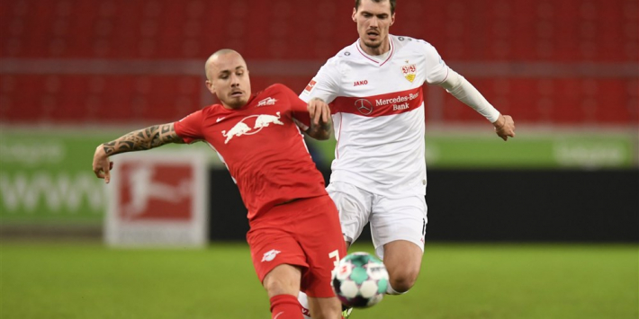 Leipzig klimt na moeizame zege naar koppositie
