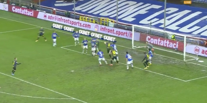 Video: knappe kopbal De Vrij brengt Inter terug in de wedstrijd