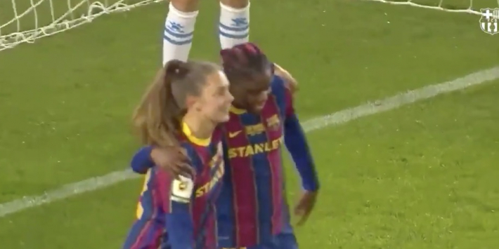 Video: Martens met achterwaartse kopbal belangrijk voor Barça