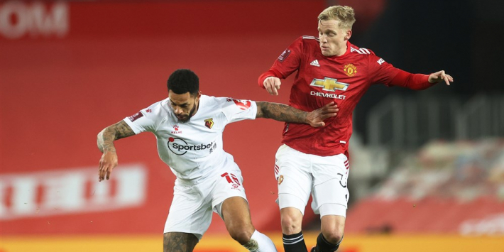 Basisklant Van de Beek bekert verder met Manchester United