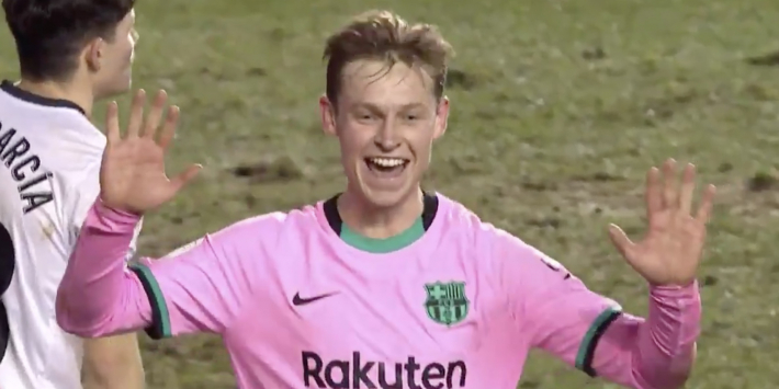 Video: Frenkie de Jong maakt belangrijk doelpunt in Copa del Rey