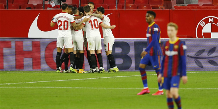 Bekerfinale ver weg voor Barça na verlies bij Sevilla