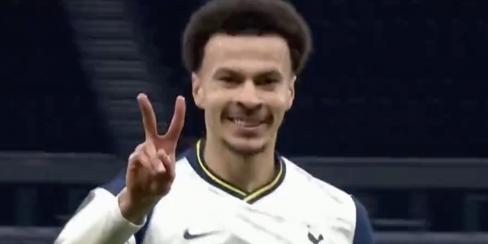Video: Alli doet Giroud na en scoort met zeer fraaie omhaal