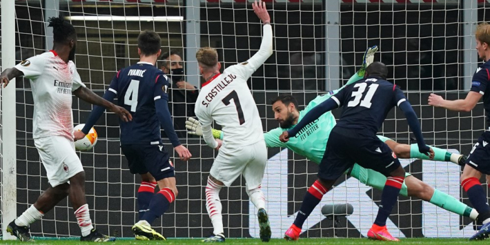 Leicester en Brugge uitgeschakeld, Milan moeizaam door