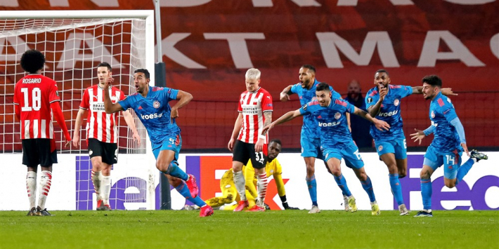 Late treffer doet strijdend PSV de das om tegen Olympiakos