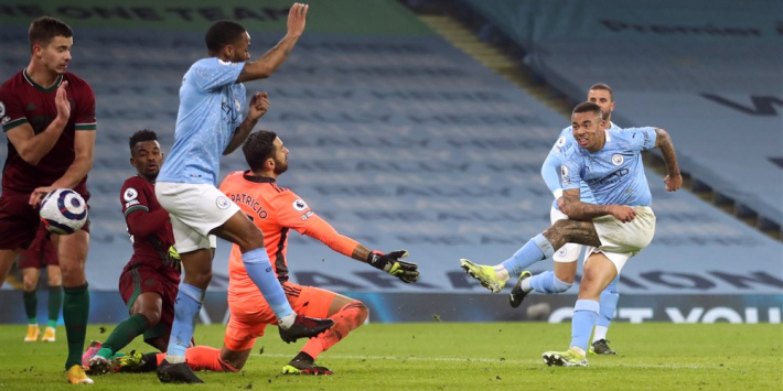 Manchester City boekt tegen Wolves 21ste zege op rij