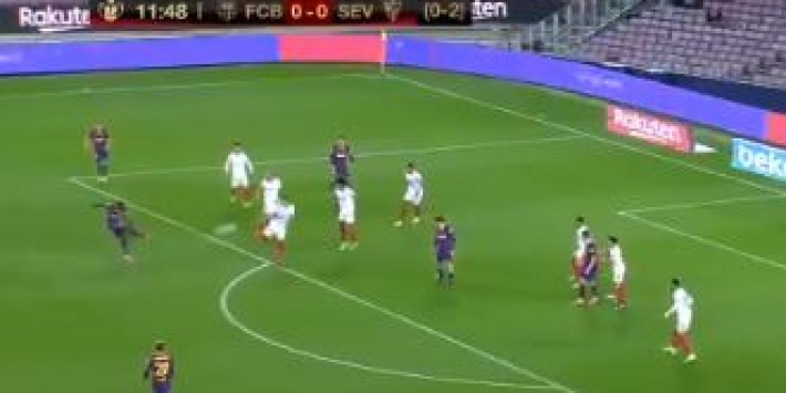 Video: Dembélé schiet Barcá heerlijk op voorsprong