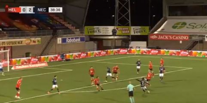 Video: Bruijn jaagt bal de kruising in tijdens makkelijke avond NEC