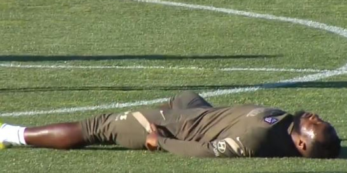 Video: paniek op trainingsveld Atlético na ineenstorting Dembélé
