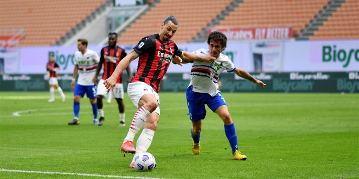 Milan speelt gelijk tegen tiental Sampdoria en morst wederom