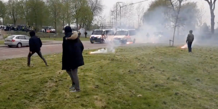 Feyenoord-fans slaags met politie bij afsluitende training