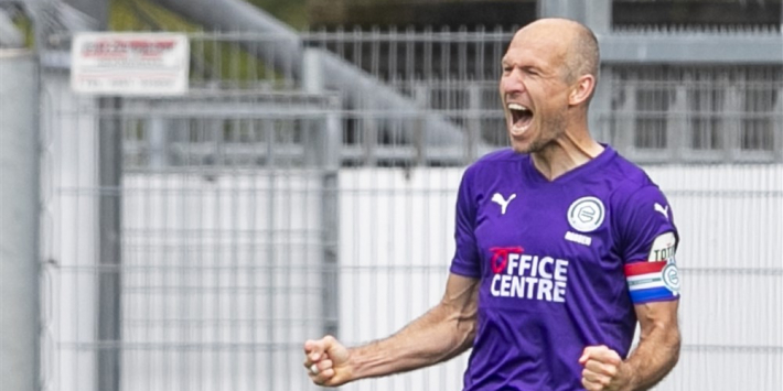 Opmerkelijk: Robben speelde oefenwedstrijd met Groningen JO18