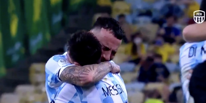 Prachtige beelden: Messi emotioneel na Copa-winst