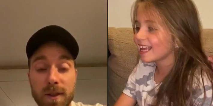 Prachtig: Eriksen spreekt meisje toe dat hartoperatie ondergaat