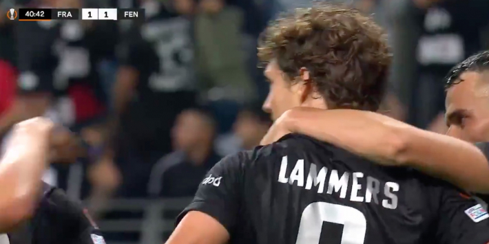 Lammers maakt zijn eerste doelpunt voor Eintracht Frankfurt