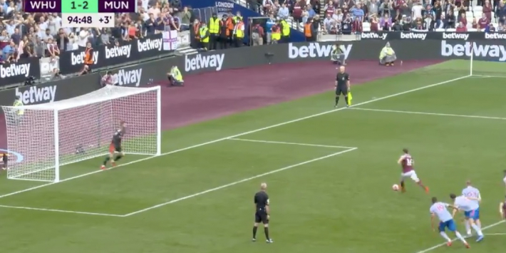 Ongekend: penaltywissel kost West Ham een punt tegen United
