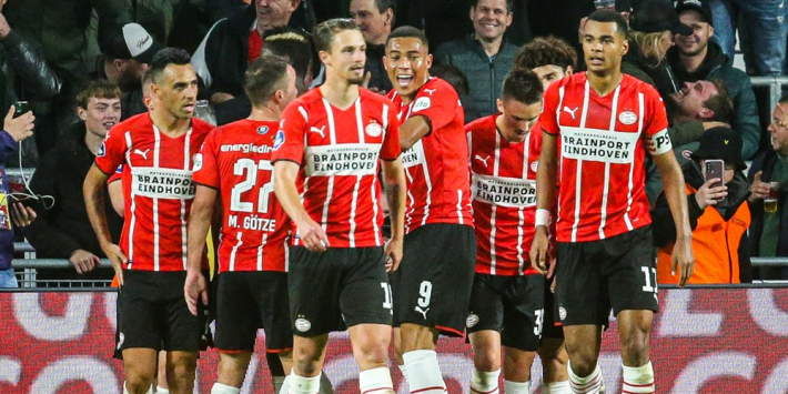 PSV profiteert erg moeizaam van nederlagen Ajax en Feyenoord