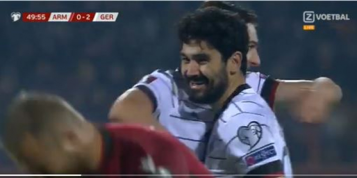 Video: Gündogan kan lachen na enorme flater doelman Armenië