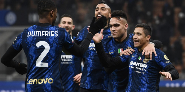 Inter de sterkste in Milanese derby: De Vrij en Dumfries naar finale