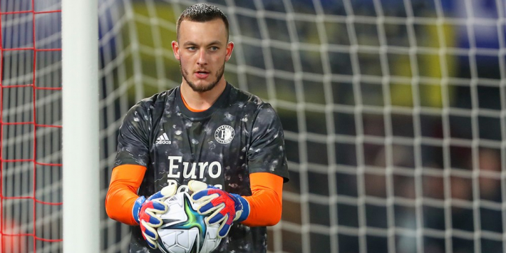 Kwartet Feyenoorders traint mee, perspectief lachende Bijlow