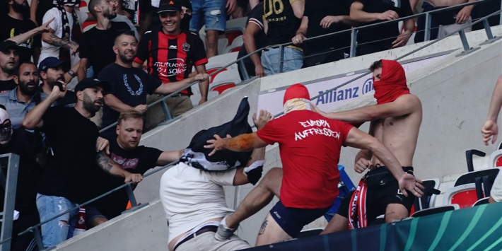 Tientallen gewonden bij rellen voor wedstrijd tussen Nice en Köln