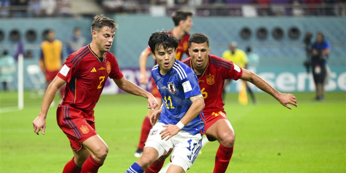 Sensationeel: Japan wint van Spanje en is groepswinnaar