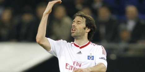 Van Nistelrooy op schot voor Hamburger SV
