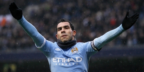 Manchester City hoopt op Tevez in finale FA Cup