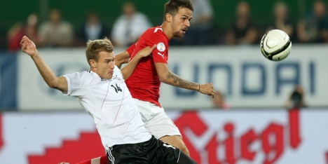 Badstuber en Gustavo in lappenmand Bayern
